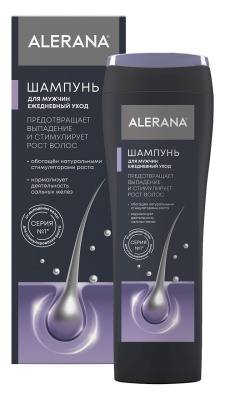 АЛЕРАНА ШАМПУНЬ ДЛЯ МУЖЧИН ЕЖЕДНЕВНЫЙ УХОД 250МЛ фото в интернет-аптеке Склад Лекарств