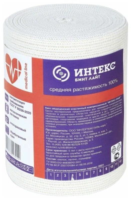 БИНТ ЭЛАСТИЧНЫЙ ИНТЕКС КОМПР СР С ЗАСТЕЖКОЙ 10Х500СМ фото в интернет-аптеке Склад Лекарств