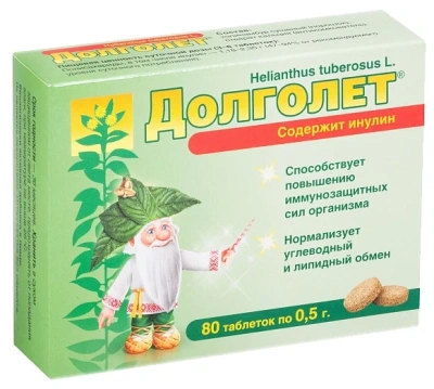 ДОЛГОЛЕТ ТАБ №80 фото в интернет-аптеке Склад Лекарств