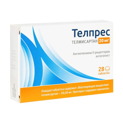 ТЕЛПРЕС ТАБ 20МГ №28 фото в интернет-аптеке Склад Лекарств