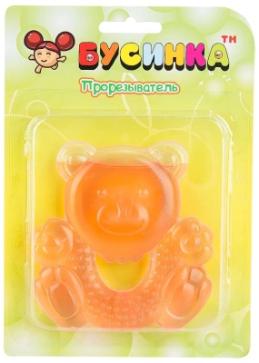 БУСИНКА ПРОРЕЗЫВАТЕЛЬ С ВОДОЙ КОТЕНОК МЕДВЕЖОНОК фото в интернет-аптеке Склад Лекарств