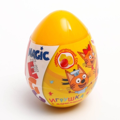 МИ-МИ-МИШКИ МИКС ТРИ КОТА MAGIC EGG МАРМЕЛАД В ПЛАСТИКОВОМ ЯЙЦЕ С ИГРУШКОЙ 6/12, 10Г. (В КОРРЕКСЕ) фото в интернет-аптеке Склад Лекарств