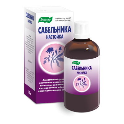 САБЕЛЬНИКА НАСТОЙКА 100МЛ/ЭВАЛАР/ фото в интернет-аптеке Склад Лекарств
