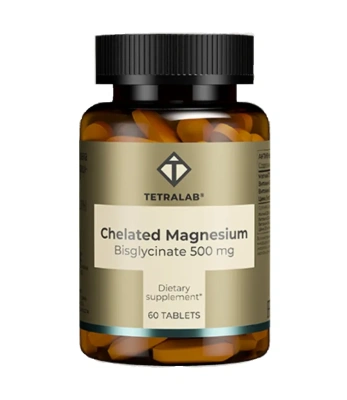 ТЕТРАЛАБ МАГНИЯ ХЕЛАТ БИСГЛИЦИНАТ КОМПЛЕКС С ВИТ В6 В2 И ЦИНКОМ ТАБ №60 фото в интернет-аптеке Склад Лекарств