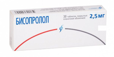 БИСОПРОЛОЛ ТАБ П/О 2,5МГ №30/ИЗВАРИНО/ фото в интернет-аптеке Склад Лекарств