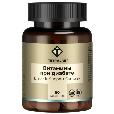 ТЕТРАЛАБ ВИТАМИНЫ ПРИ ДИАБЕТЕ ТАБ П/О 824МГ №60 фото в интернет-аптеке Склад Лекарств