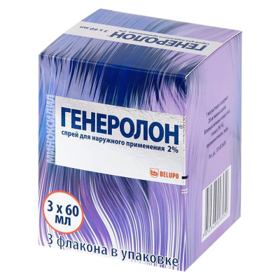 ГЕНЕРОЛОН СПРЕЙ Д/НАРУЖНОГО ПРИМ 2% 60МЛ №3 фото в интернет-аптеке Склад Лекарств