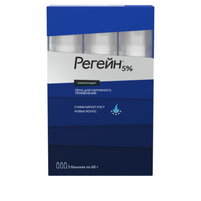РЕГЕЙН 5% ПЕНА Д/НАРУЖНОГО ПРИМЕНЕНИЯ 60Г №3 фото в интернет-аптеке Склад Лекарств