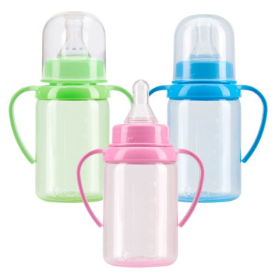 КУРНОСИКИ БУТЫЛОЧКА С РУЧКАМИ И СИЛИКОН СОСКОЙ 125МЛ 6МЕС+11134 фото в интернет-аптеке Склад Лекарств