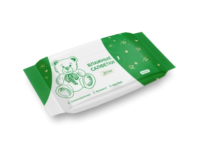 САЛФЕТКИ ВЛАЖНЫЕ ДЕТСКИЕ С АЛОЭ И ВИТАМИНОМ Е №60/ЭЙVА/ЭЙВА/ фото в интернет-аптеке Склад Лекарств