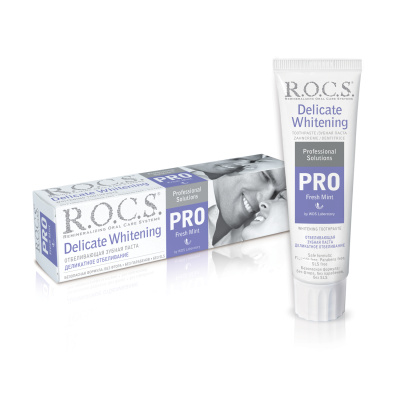 РОКС З/ПАСТА ПРО ДЕЛИКАТ ОТБЕЛИВАНИЕ СВЕЖАЯ МЯТА 135Г фото в интернет-аптеке Склад Лекарств