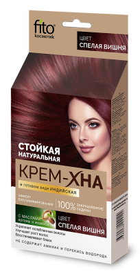 ФИТОКОСМЕТИК КРЕМ-ХНА ИНДИЙСКАЯ В ГОТОВОМ ВИДЕ СПЕЛАЯ ВИШНЯ 50МЛ фото в интернет-аптеке Склад Лекарств