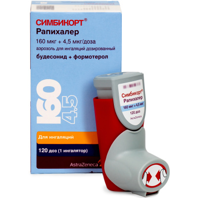СИМБИКОРТ РАПИХАЛЕР АЭРОЗОЛЬ ДОЗ 160МКГ+4,5МКГ/ДОЗА 120ДОЗ фото в интернет-аптеке Склад Лекарств