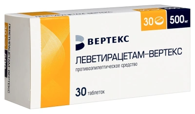 ЛЕВЕТИРАЦЕТАМ ТАБ П/О 500МГ №30/ВЕРТЕКС/ фото в интернет-аптеке Склад Лекарств