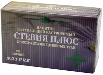 ПЛЕСКАЧЕВ НАПИТОК РАСТВОРИМЫЙ СТЕВИЯ ПЛЮС ПАК 2Г №20 фото в интернет-аптеке Склад Лекарств
