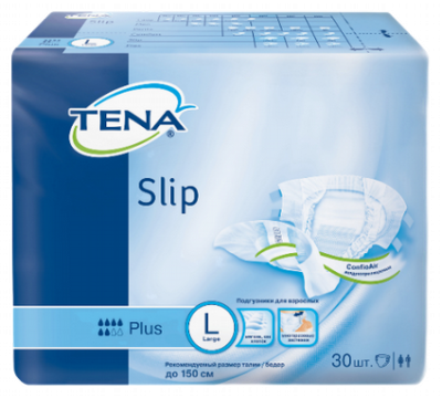 ТЕНА ПОДГУЗНИКИ ДЛЯ ВЗР СЛИП ПЛЮС L №30 Д фото в интернет-аптеке Склад Лекарств