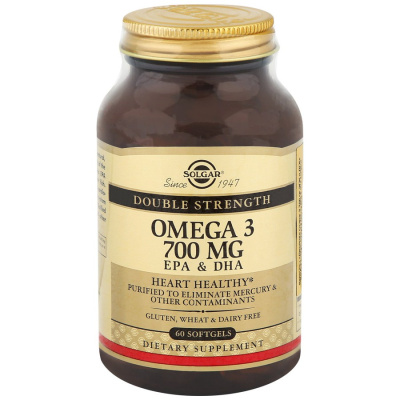 СОЛГАР ДВОЙНАЯ ОМЕГА-3 700МГ ЭПГ И ДГК КАПС №60 фото в интернет-аптеке Склад Лекарств