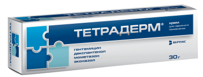 ТЕТРАДЕРМ КРЕМ Д/НАРУЖ ПРИМ 30Г фото в интернет-аптеке Склад Лекарств