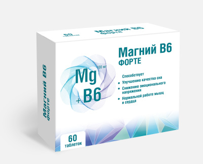 МАГНИЙ В6 ФОРТЕ ТАБ МАССОЙ 1133МГ №60 С фото в интернет-аптеке Склад Лекарств