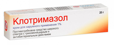 КЛОТРИМАЗОЛ КРЕМ 1% 20Г/СЕДЕЙТ ХЕЛСКЕР/ фото в интернет-аптеке Склад Лекарств
