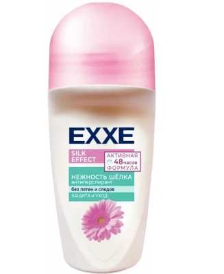 EXXE ЖЕНСКИЙ ДЕЗОДОРАНТ SILK EFFECT НЕЖНОСТЬ ШЁЛКА 50МЛ фото в интернет-аптеке Склад Лекарств