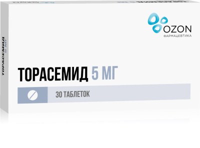 ТОРАСЕМИД ТАБ 5МГ №30/ОЗОН/ фото в интернет-аптеке Склад Лекарств