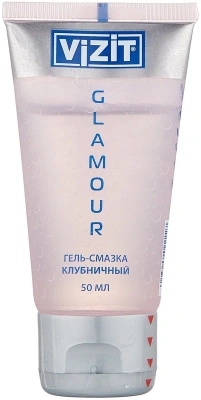 ВИЗИТ ГЕЛЬ-СМАЗКА ВИЗИТ ГЛАМУР КЛУБНИЧНЫЙ 50МЛ фото в интернет-аптеке Склад Лекарств