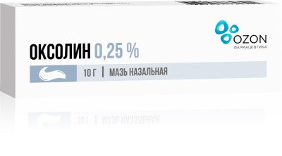 ОКСОЛИН МАЗЬ НАЗАЛЬНАЯ 0,25% 10Г/ОЗОН/ фото в интернет-аптеке Склад Лекарств