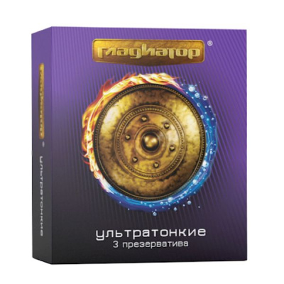 ПРЕЗЕРВАТИВЫ ГЛАДИАТОР УЛЬТРАТОНКИЕ ГЛАДКИЕ №12 фото в интернет-аптеке Склад Лекарств