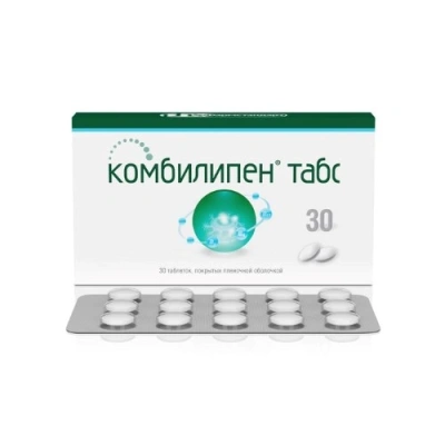 КОМБИЛИПЕН ТАБС ТАБ П/О №30 фото в интернет-аптеке Склад Лекарств