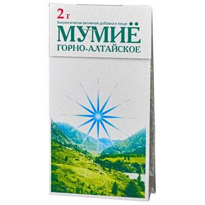 МУМИЕ ГОРНО-АЛТАЙСКОЕ 2Г/ТРАВЫ АЛТАЯ/ фото в интернет-аптеке Склад Лекарств