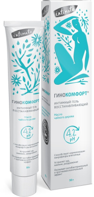 ГИНОКОМФОРТ ГЕЛЬ ИНТИМНЫЙ ВОССТАНАВЛ МАСЛО ЧАЙНОГО ДЕРЕВА 50Г фото в интернет-аптеке Склад Лекарств