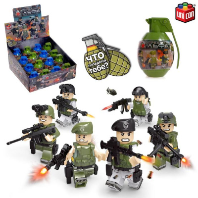 ИГРУШКА UNICON КОНСТРУКТОР "ОТРЯД АЛЬФА", ГРАНАТА - СЮРПРИЗ, МИКС SL-04749 5254645 фото в интернет-аптеке Склад Лекарств