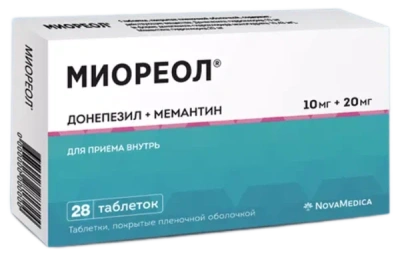 МИОРЕОЛ ТАБ П/О 10МГ+20МГ №28 фото в интернет-аптеке Склад Лекарств
