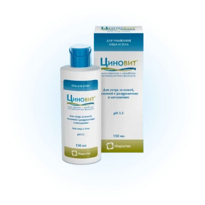 ЦИНОВИТ ГЕЛЬ Д/ДУША 150МЛ фото в интернет-аптеке Склад Лекарств