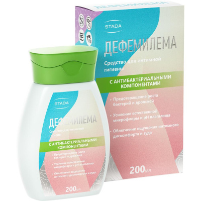 ДЕФЕМИЛЕМА ЭКСПЕРТ СРЕДСТВО ДЛЯ ИНТИМНОЙ ГИГИЕНЫ 200МЛ фото в интернет-аптеке Склад Лекарств