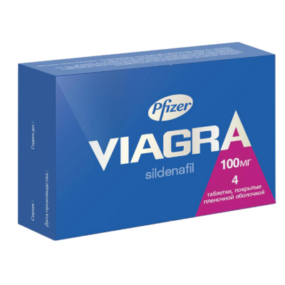 ВИАГРА ТАБ П/О 100МГ №4 фото в интернет-аптеке Склад Лекарств