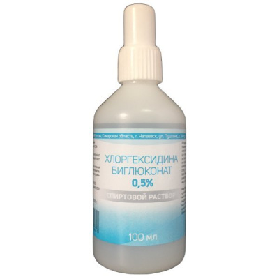 ХЛОРГЕКСИДИНА БИГЛЮКОНАТ Р-Р СПИРТ 0,5% 100МЛ/БИОЛАЙН/ фото в интернет-аптеке Склад Лекарств