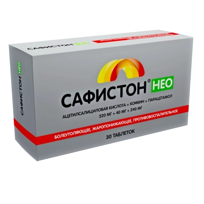 САФИСТОН НЕО ТАБ 320МГ+40МГ+240МГ №30/ОЗОН/ фото в интернет-аптеке Склад Лекарств