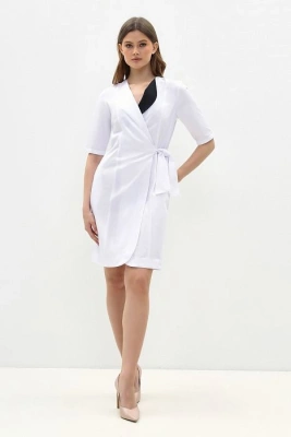 ХАЛАТ МЕДИЦИНСКИЙ ЖЕНСКИЙ DOCTOR BIG 2-85-02-2 SATORY, 1/2 РУК, ЗАПАШНОЙ 0, 0, 50 РАЗМЕР, 170-176 фото в интернет-аптеке Склад Лекарств