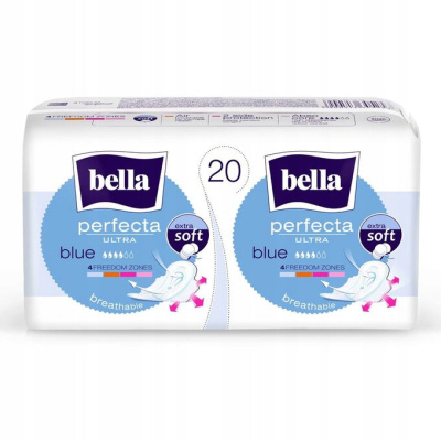 БЕЛЛА ПРОКЛАДКИ ПЕРФЕКТА УЛЬТРА БЛЮ ЭКСТРА СОФТ №20 фото в интернет-аптеке Склад Лекарств