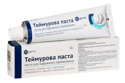 ТЕЙМУРОВА ПАСТА Д/НАРУЖН ПРИМЕНЕНИЯ 30Г/САМАРАМЕДПРОМ/ фото в интернет-аптеке Склад Лекарств