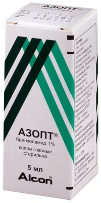 АЗОПТ КАПЛИ ГЛАЗНЫЕ 1% 5МЛ фото в интернет-аптеке Склад Лекарств