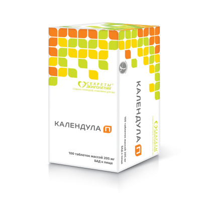 КАЛЕНДУЛА П ТАБ №100 /ПАРАФАРМ/ фото в интернет-аптеке Склад Лекарств
