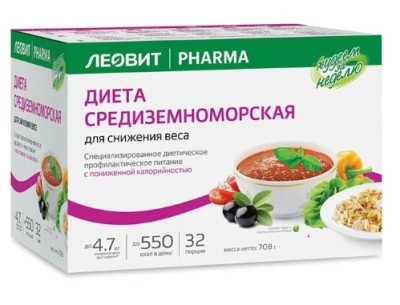 ЛЕОВИТ ХУДЕЕМ ЗА НЕДЕЛЮ ПРОГРАММА ПИТАНИЯ СРЕДИЗЕМН МЕНЮ НА 5 ДНЕЙ фото в интернет-аптеке Склад Лекарств