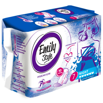 ЭМИЛИ СТАЙЛ ПРОКЛАДКИ ПРЕМИУМ НАЙТ №7 фото в интернет-аптеке Склад Лекарств