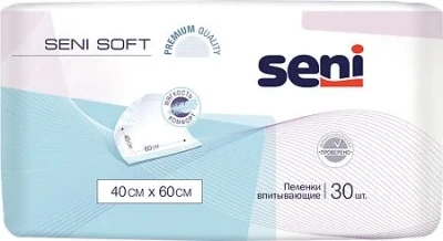 СЕНИ СОФТ ПЕЛЕНКИ 40Х60СМ №30 Д фото в интернет-аптеке Склад Лекарств