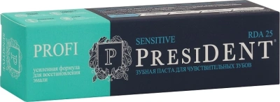 ПРЕЗИДЕНТ З/ПАСТА ПРОФИ СЕНСИТИВ 25RDA 50МЛ фото в интернет-аптеке Склад Лекарств