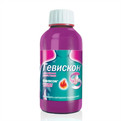 ГЕВИСКОН ДВОЙНОЕ ДЕЙСТВИЕ СУСП ВНУТРЬ МЯТА 150МЛ фото в интернет-аптеке Склад Лекарств