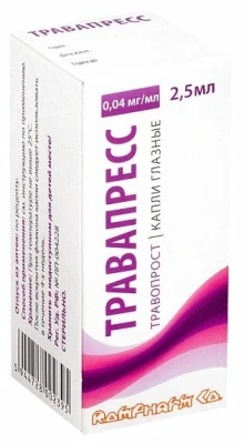 ТРАВАПРЕСС КАПЛИ ГЛАЗНЫЕ 0,04МГ/МЛ ФЛ-КАП 2,5МЛ/РОМФАРМ/ фото в интернет-аптеке Склад Лекарств